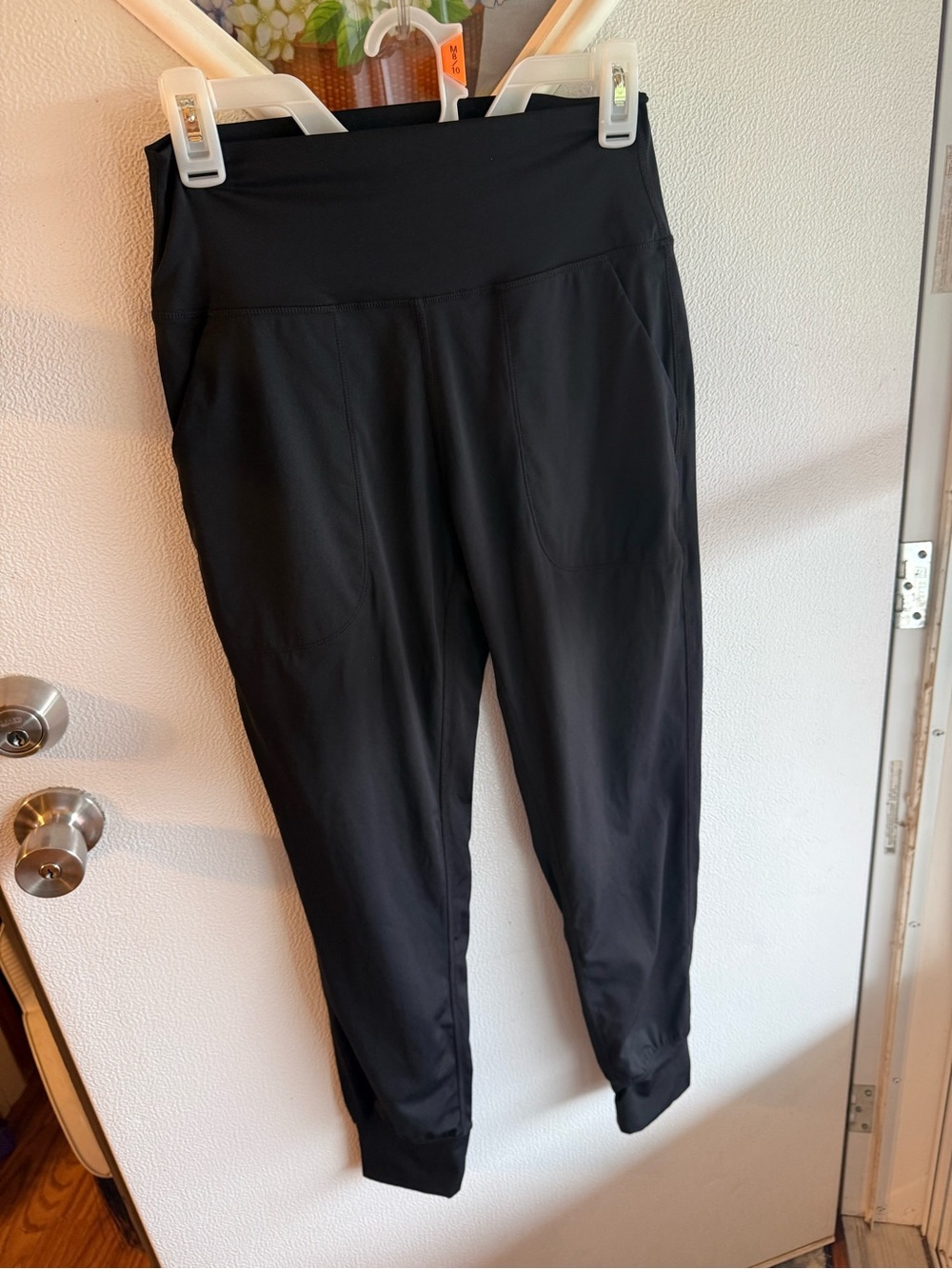 G Gradual High Waisted Jogger Pants with Pockets - Black Small